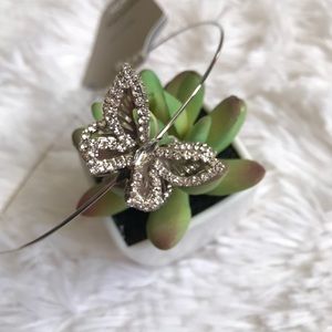 Natasha🦋Silver Butterfly & Crystals HeadBand🦋New